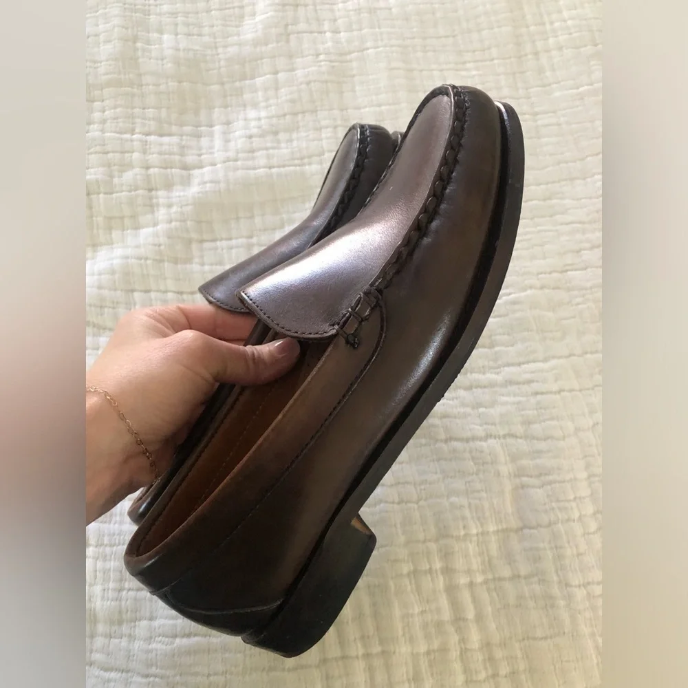 Allen Edmonds Brown Leather Slip-On Loafers